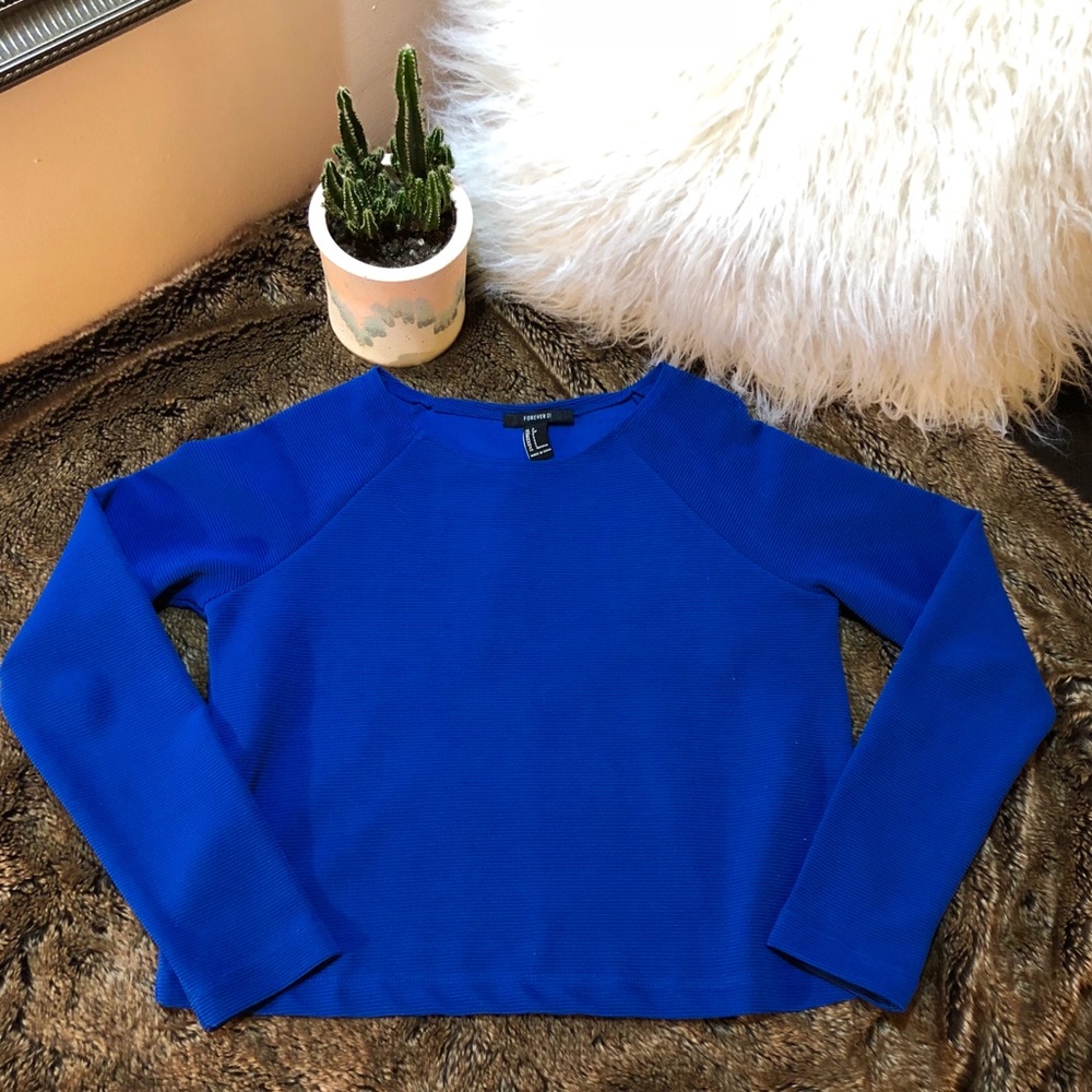 Forever 21 royal blue sweater